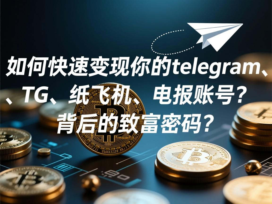 “如何快速变现你的telegram、TG、纸飞机、电报账号？背后的致富密码”