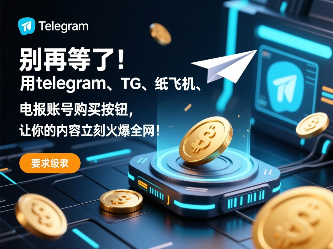 “别再等了！用telegram、TG、纸飞机、电报账号购买按钮，让你的内容立刻火爆全网！”