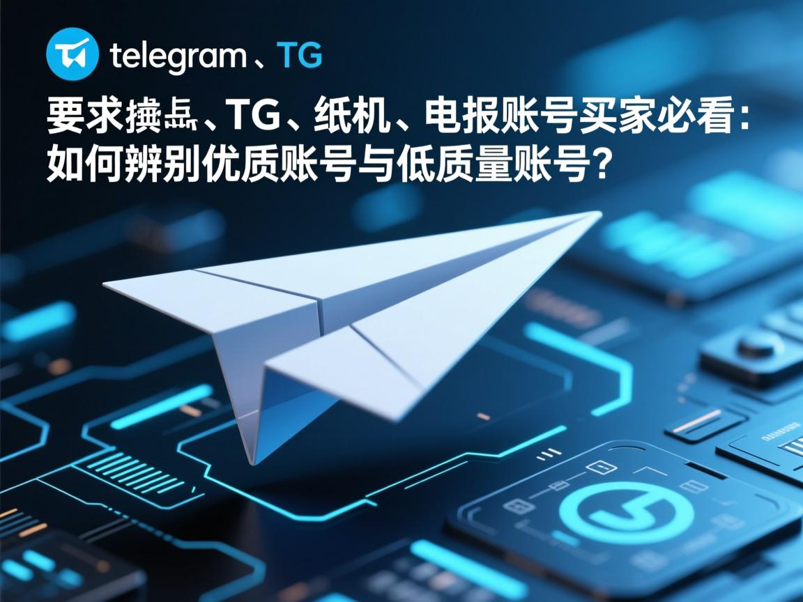 “telegram、TG、纸飞机、电报账号买家必看：如何辨别优质账号与低质量账号？”