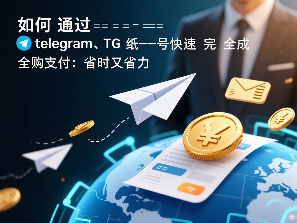 如何通过 telegram、TG、纸飞机、电报 号快速完成全球购物支付：省时又省力