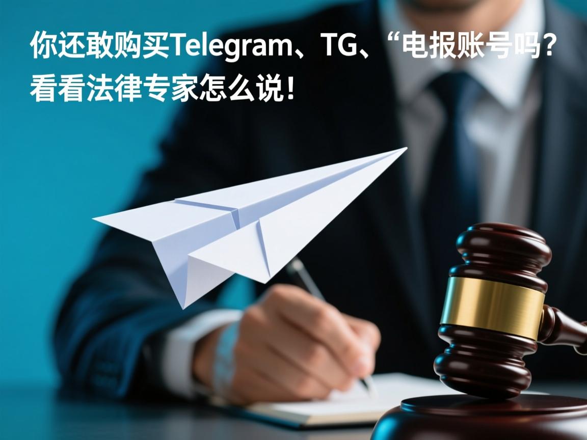 你还敢购买telegram、TG、纸飞机、电报账号吗？看看法律专家怎么说！