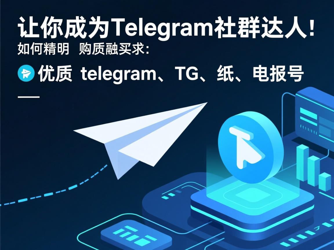 让你成为Telegram社群达人：如何精明购买优质telegram、TG、纸飞机、电报号