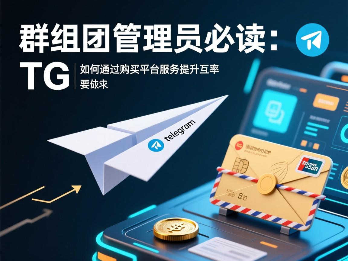 telegram、TG、纸飞机、电报 群组管理员必读：如何通过购买平台服务提升互动率