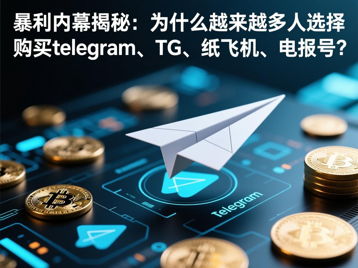 “暴利内幕揭秘：为什么越来越多人选择购买telegram、TG、纸飞机、电报号？”
