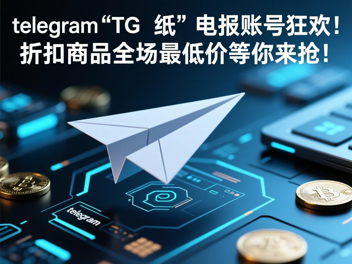 “telegram、TG、纸飞机、电报账号狂欢！折扣商品全场最低价等你来抢！”