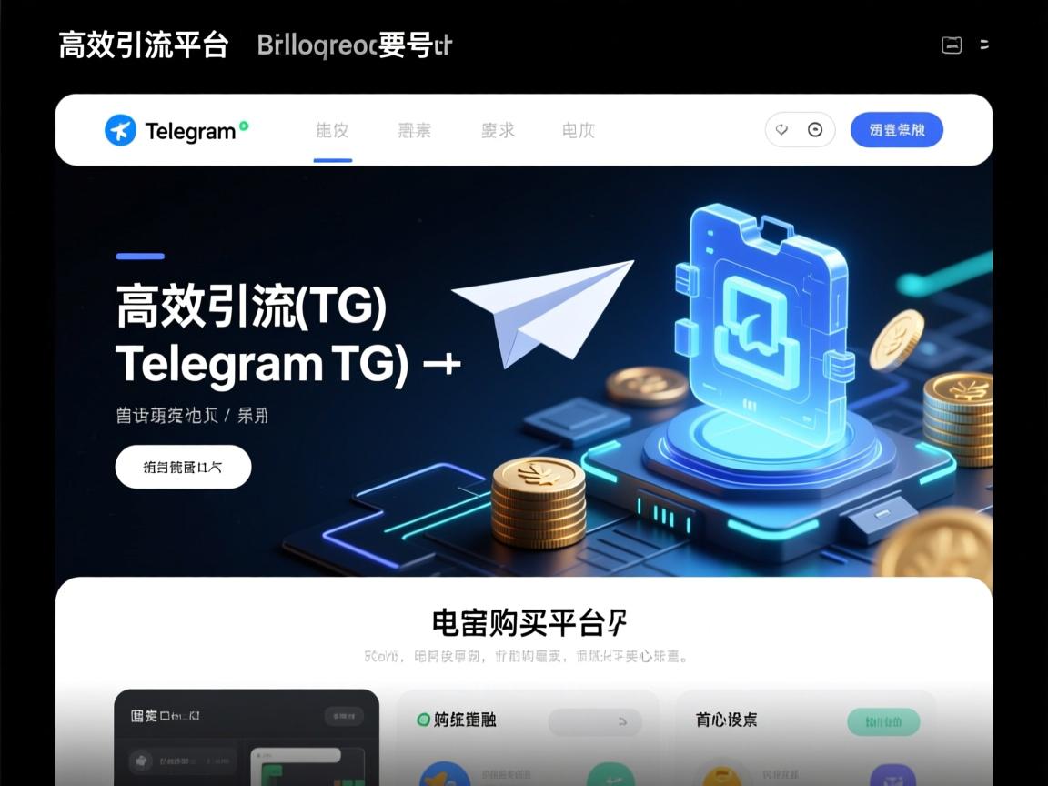 高效引流，telegram、TG、纸飞机、电报号购买平台首页设计的三大核心要素