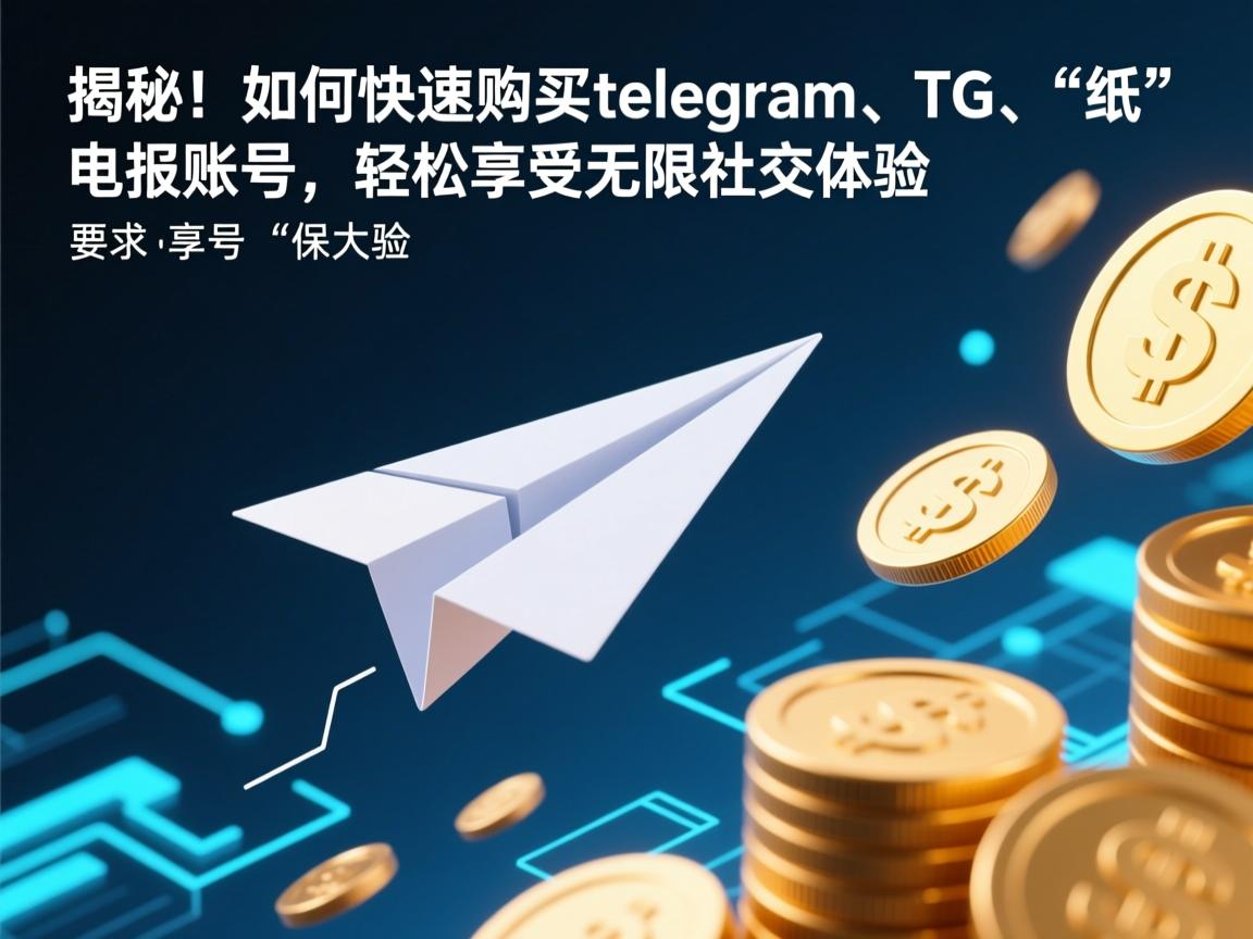 揭秘！如何快速购买telegram、TG、纸飞机、电报账号，轻松享受无限社交体验