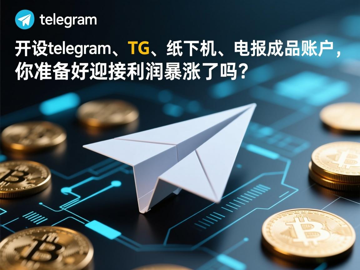 “开设telegram、TG、纸飞机、电报成品账户，你准备好迎接利润暴涨了吗？”