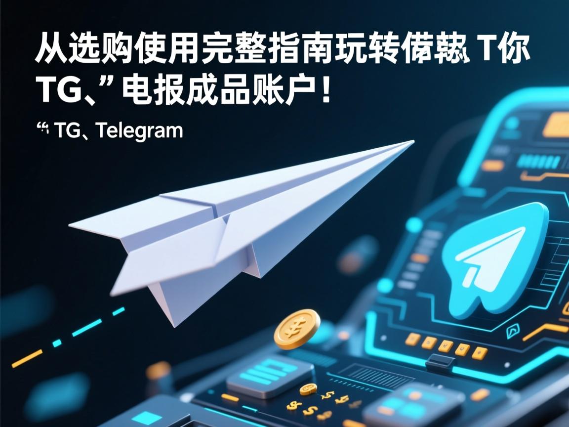 从选购到使用，完整指南带你玩转telegram、TG、纸飞机、电报成品账户！