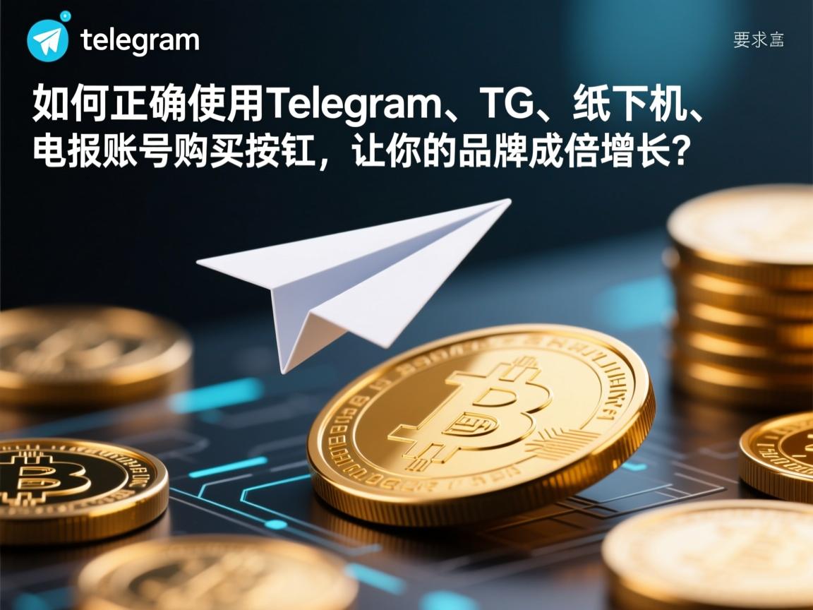 “如何正确使用telegram、TG、纸飞机、电报账号购买按钮，让你的品牌成倍增长？”