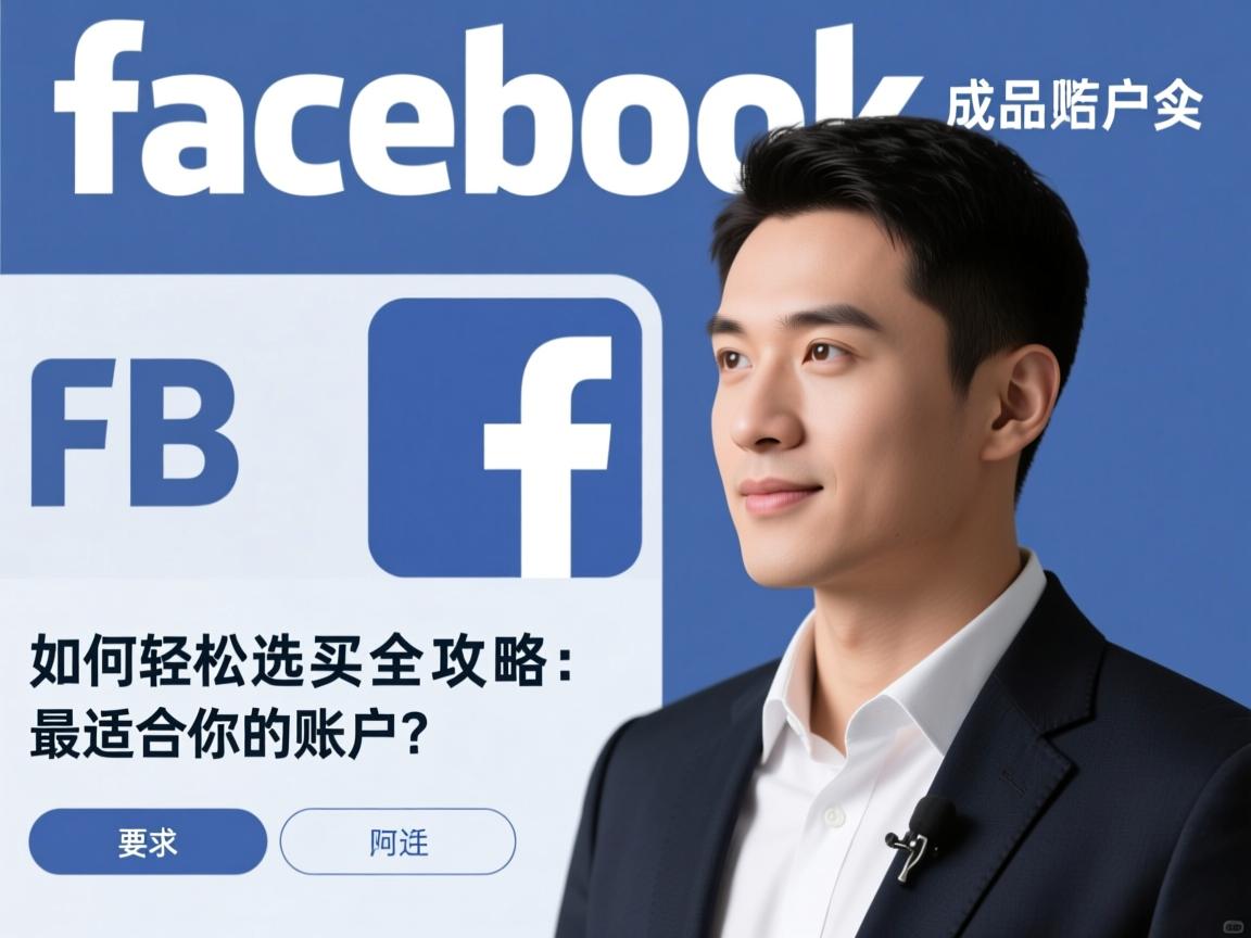 脸书、FB、Facebook成品账户购买全攻略：如何轻松选择最适合你的账户？