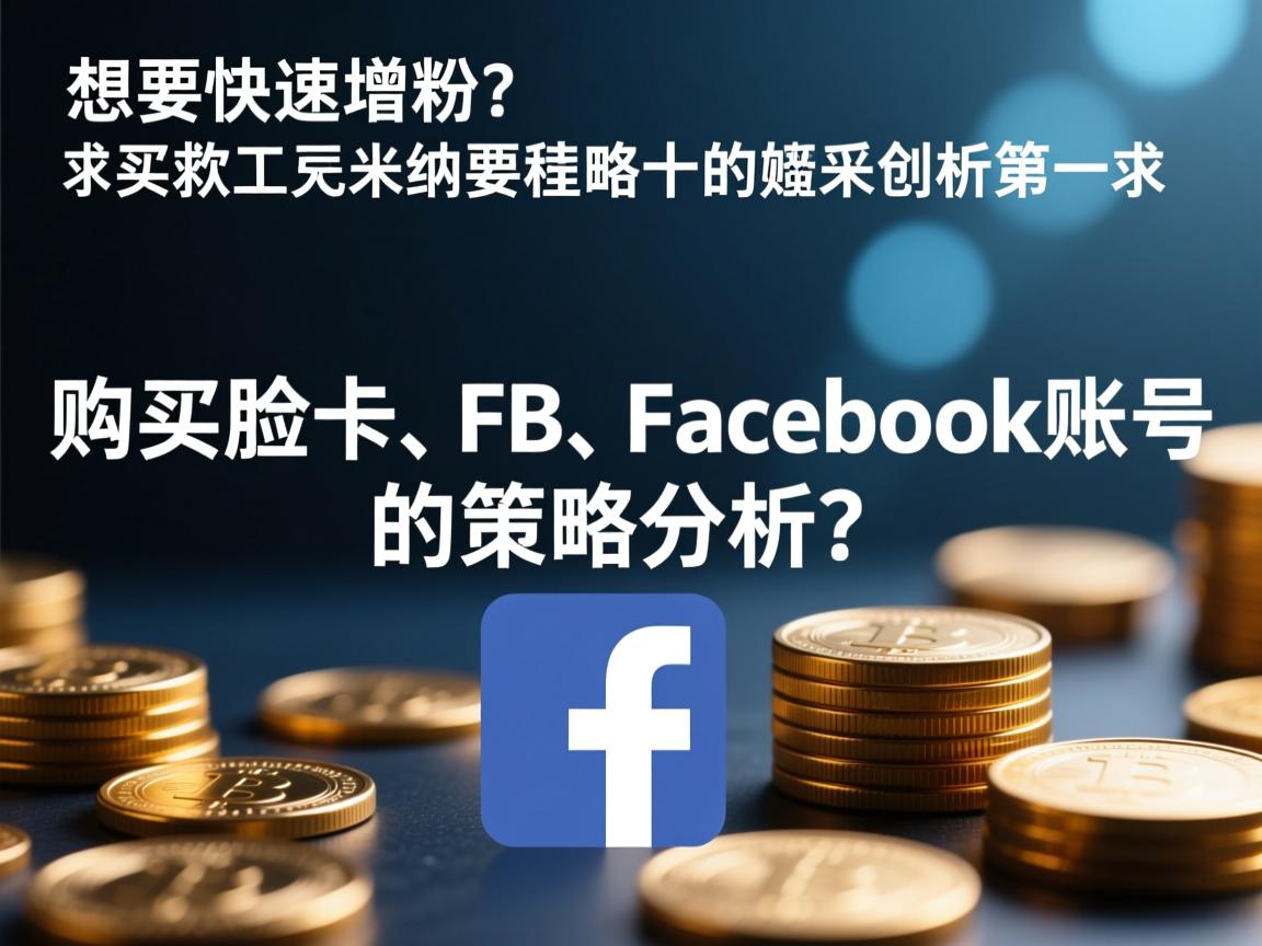 “想要快速增粉？购买脸书、FB、Facebook账号的策略分析”