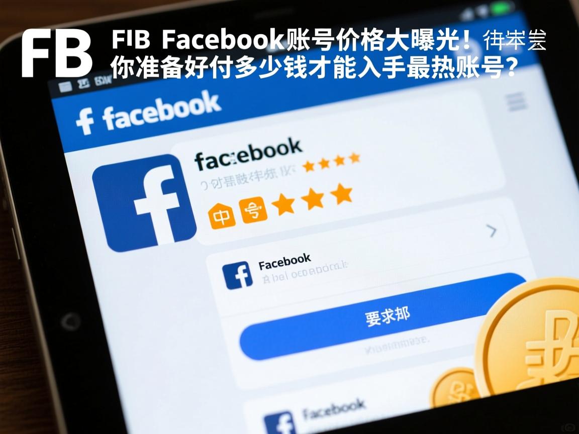 脸书、FB、Facebook账号价格大曝光！你准备好付多少钱才能入手最热账号？