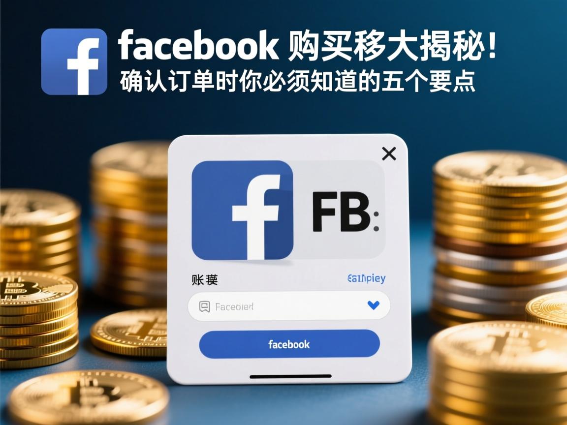 脸书、FB、Facebook账号购买流程大揭秘！确认订单时你必须知道的五个要点