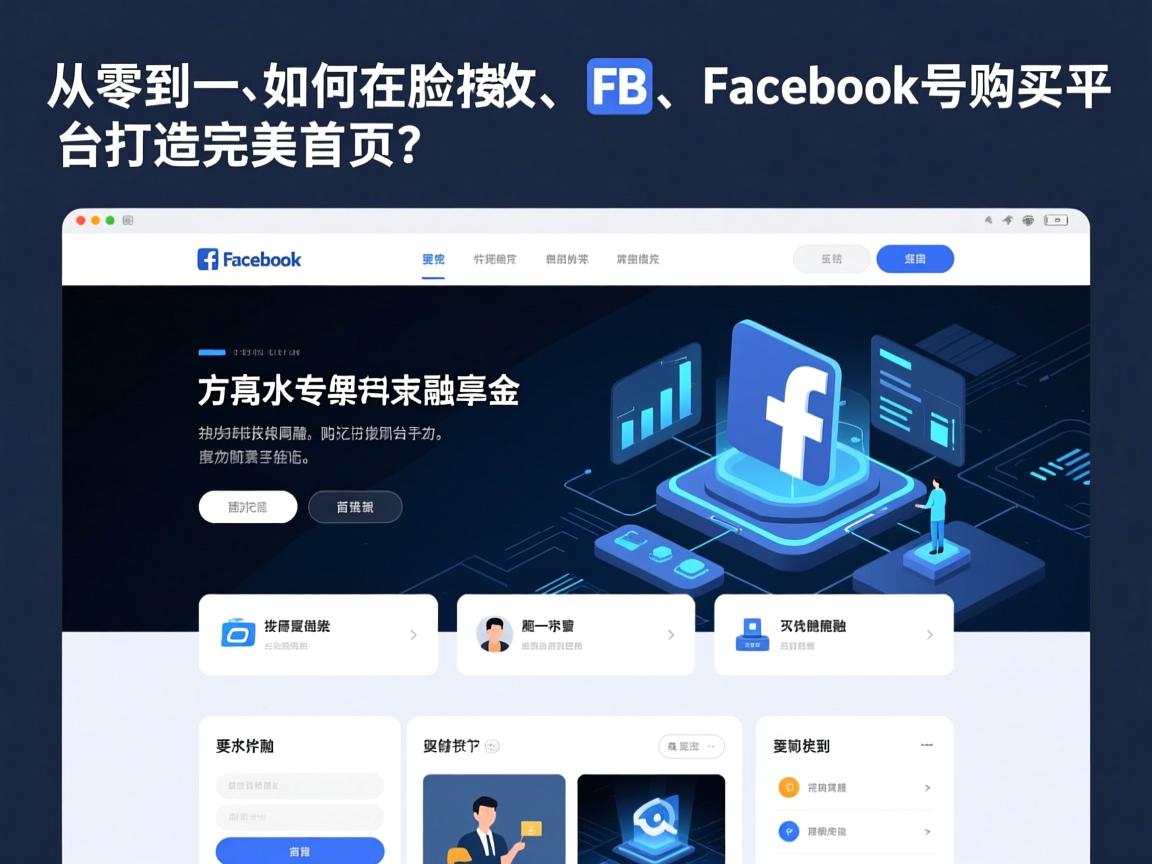 从零到一，如何在脸书、FB、Facebook号购买平台打造完美首页？