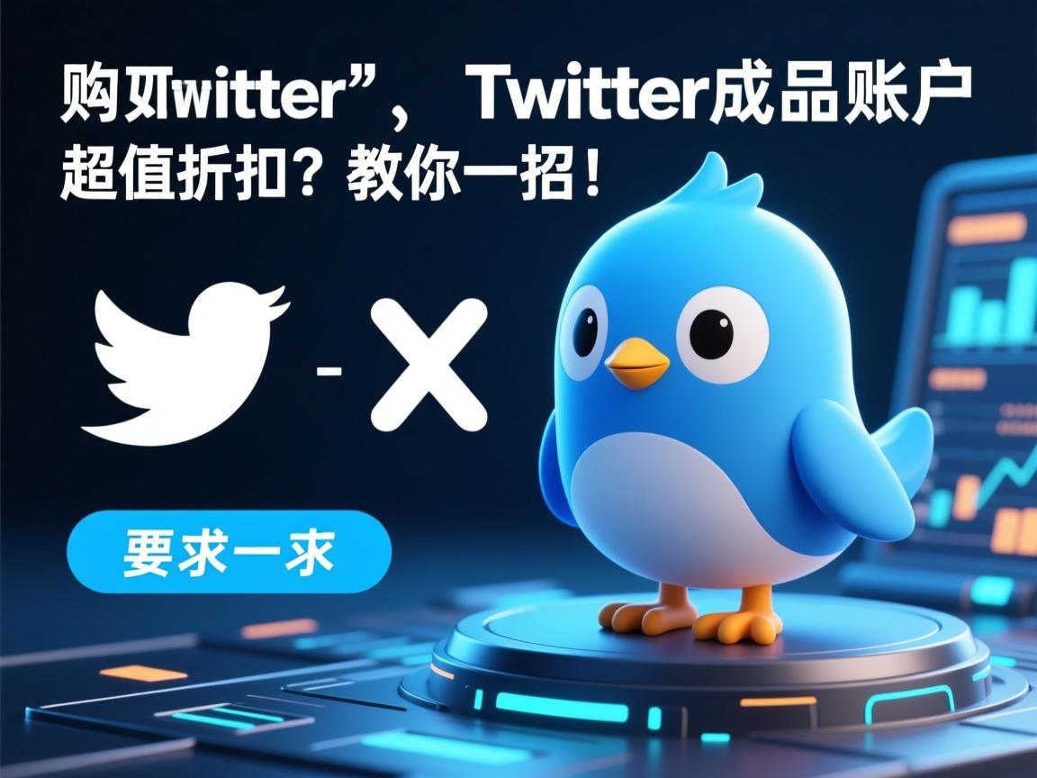 购买推特、小蓝鸟、X、 Twitter成品账户，如何获得超值折扣？教你一招！