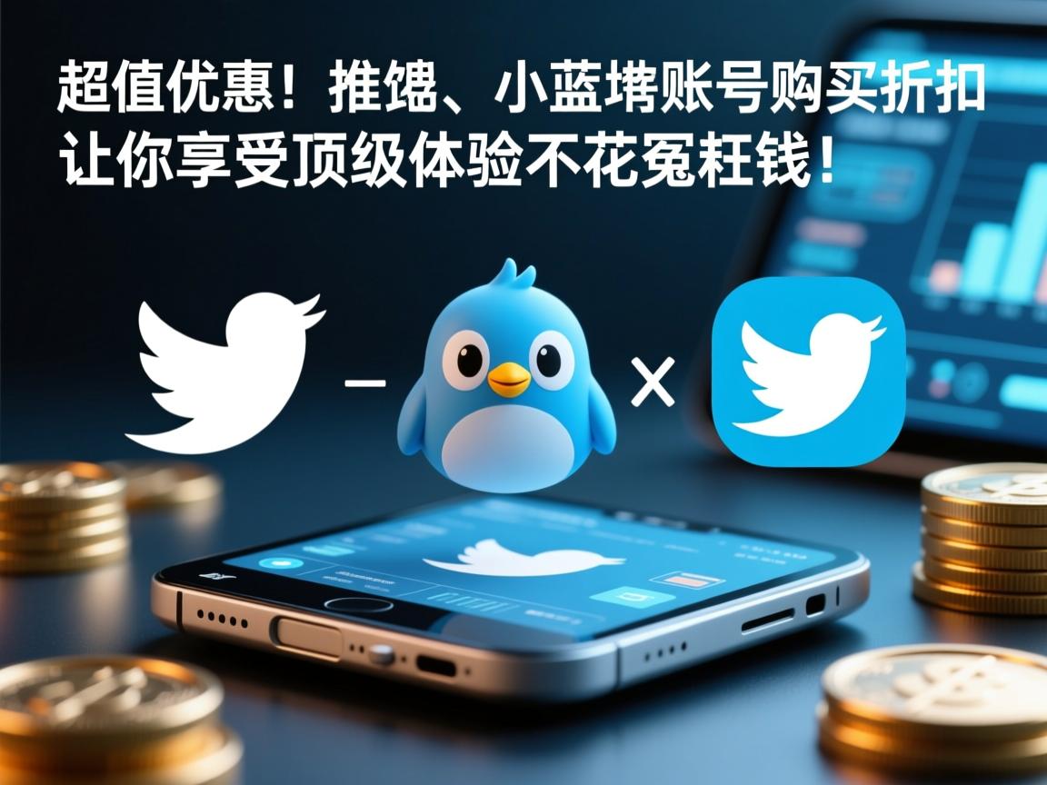 超值优惠！推特、小蓝鸟、X、 Twitter账号购买折扣让你享受顶级体验不花冤枉钱！