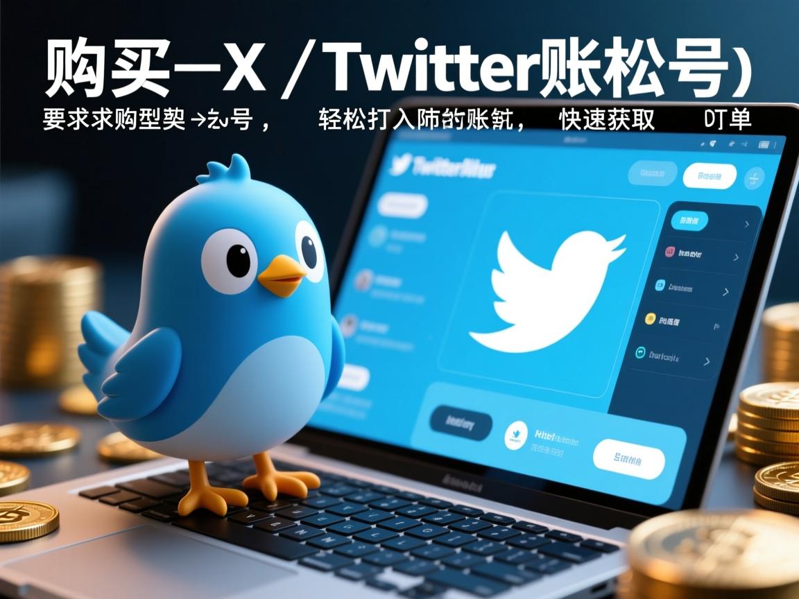 购买推特、小蓝鸟、X、 Twitter账号，轻松打入市场，快速获取订单