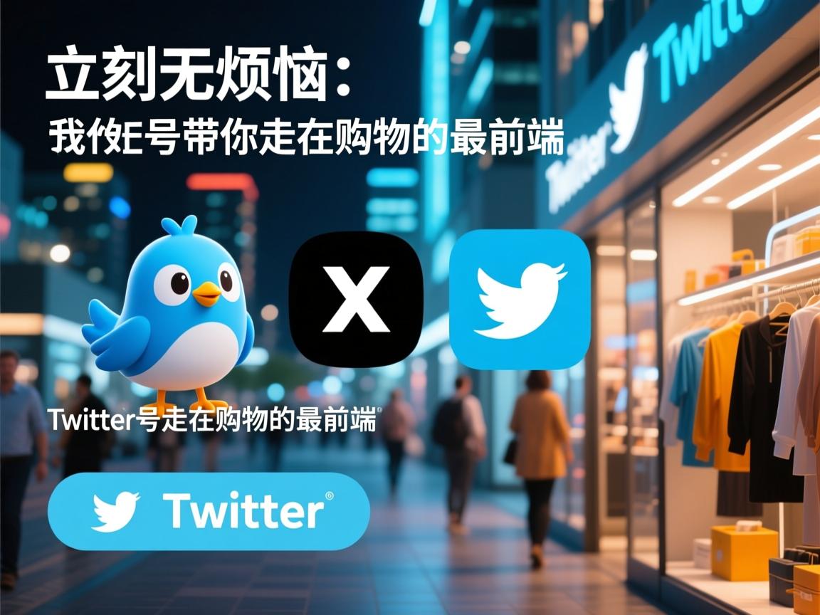 立刻购买，购物无烦恼：推特、小蓝鸟、X、 Twitter账号带你走在购物的最前端