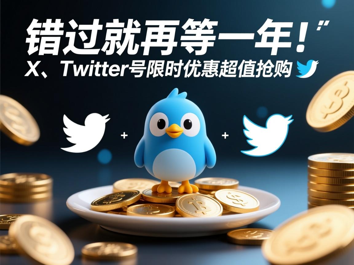 错过就再等一年！推特、小蓝鸟、X、 Twitter号限时优惠超值抢购