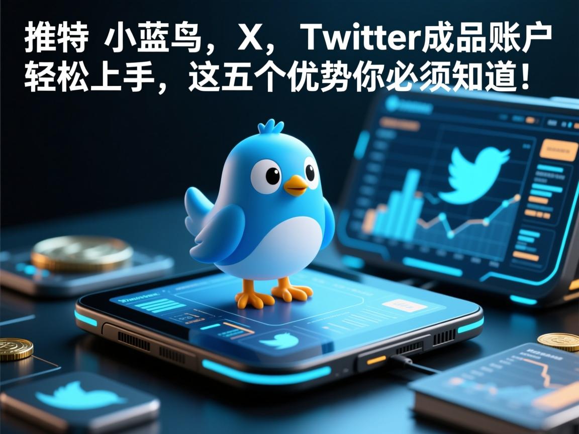“推特、小蓝鸟、X、 Twitter成品账户轻松上手，这五个优势你必须知道！”