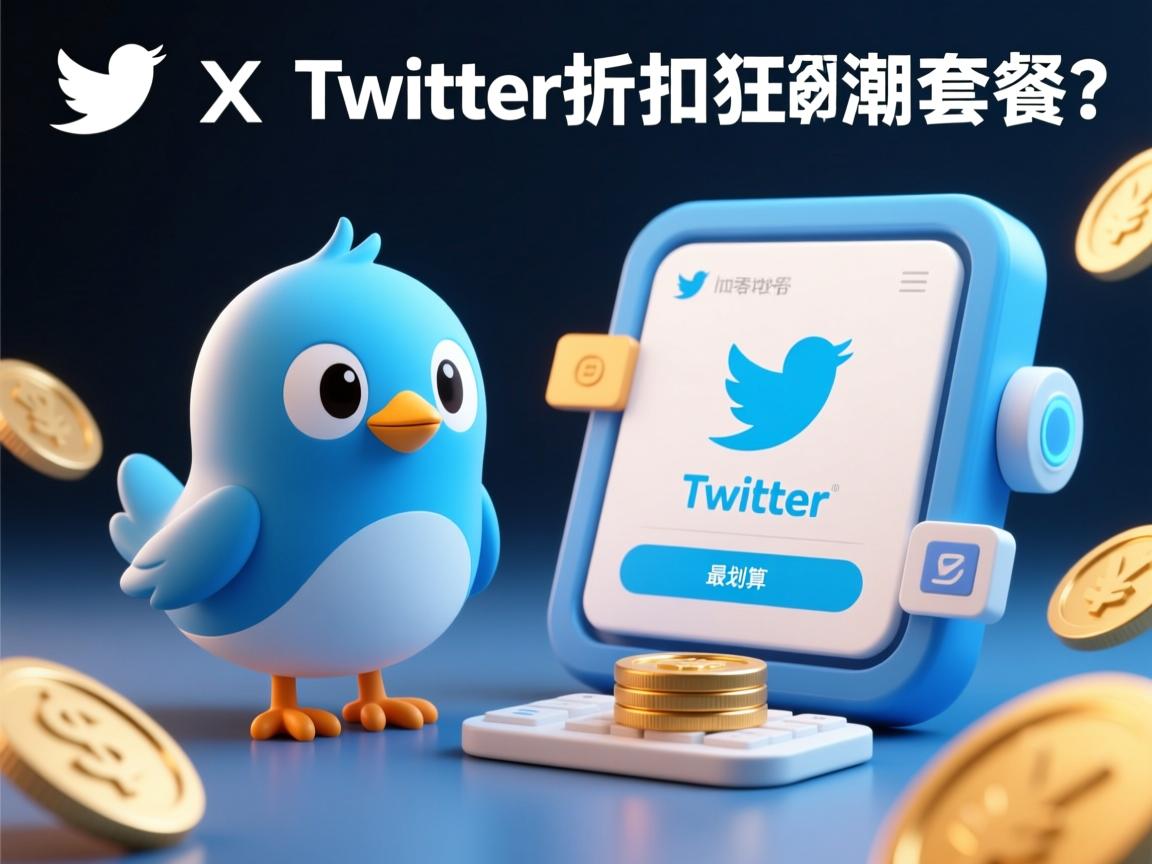 推特、小蓝鸟、X、 Twitter账号折扣狂潮来袭！如何在折扣季节抢到最划算的套餐？
