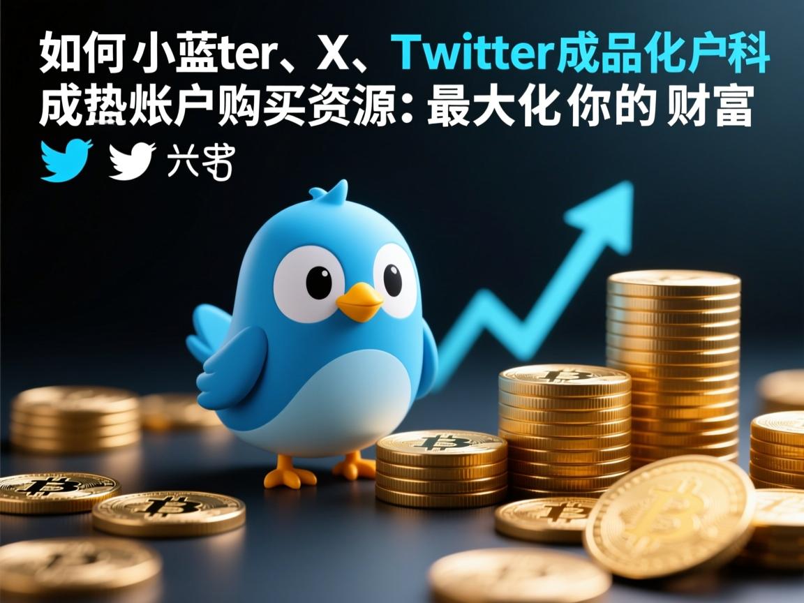 如何通过推特、小蓝鸟、X、 Twitter成品账户购买资源，最大化你的财富增长