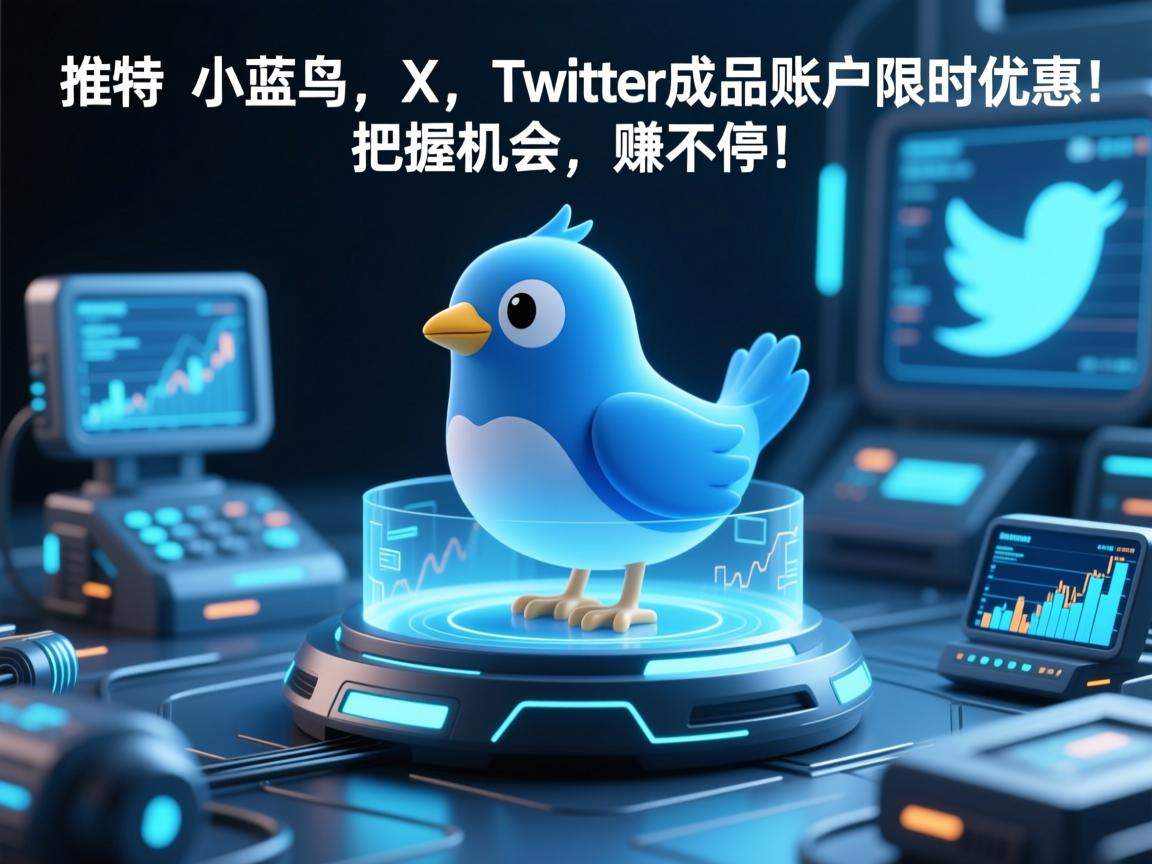 “推特、小蓝鸟、X、 Twitter成品账户限时优惠！把握机会，赚不停！”