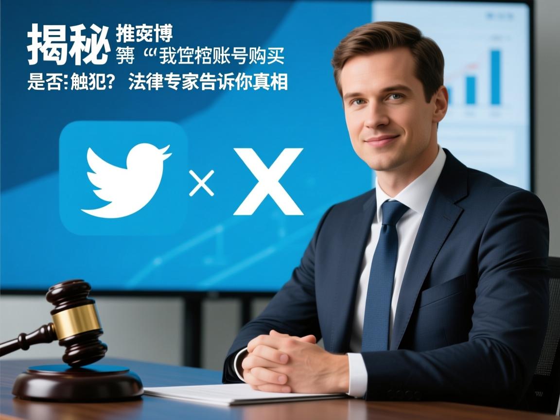 揭秘：推特、小蓝鸟、X、 Twitter账号购买是否触犯法律？法律专家告诉你真相