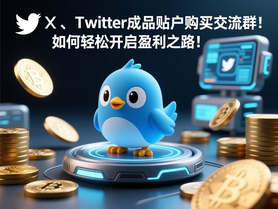 揭秘推特、小蓝鸟、X、 Twitter成品账户购买交流群：如何轻松开启盈利之路！