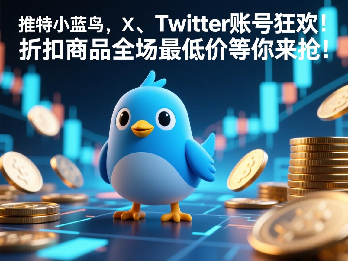 “推特、小蓝鸟、X、 Twitter账号狂欢！折扣商品全场最低价等你来抢！”
