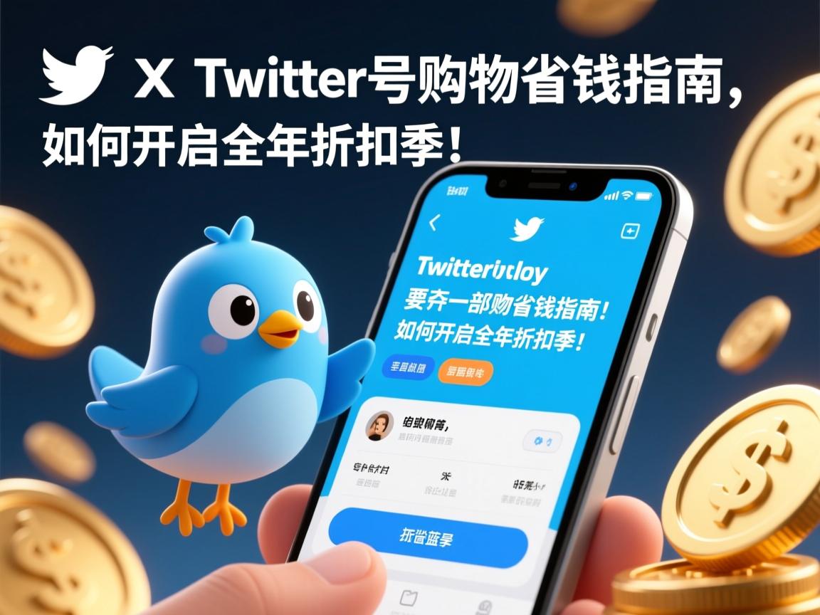 推特、小蓝鸟、X、 Twitter号购物省钱指南：一部手机，如何开启全年折扣季！