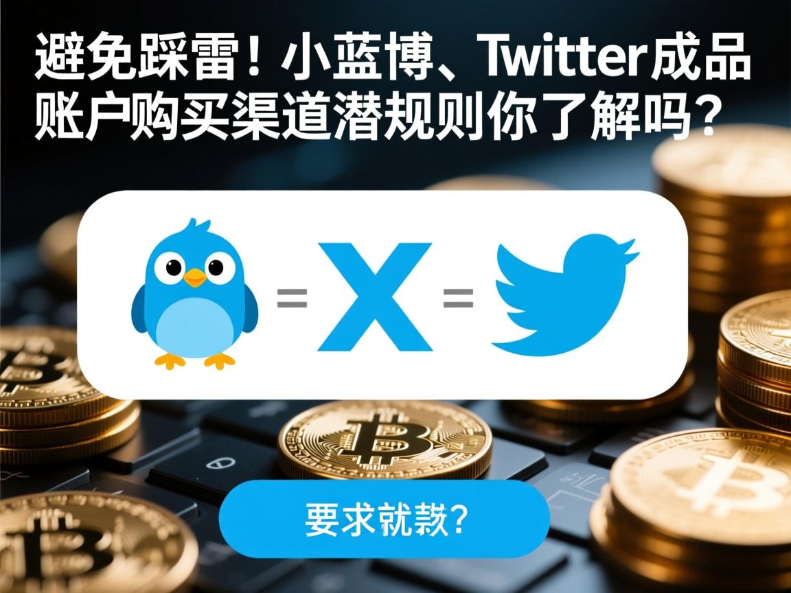 避免踩雷！推特、小蓝鸟、X、 Twitter成品账户购买渠道的潜规则你了解吗？