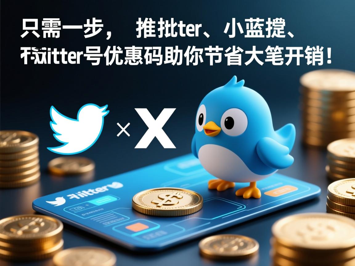 只需一步，推特、小蓝鸟、X、 Twitter号优惠码助你节省大笔开销！