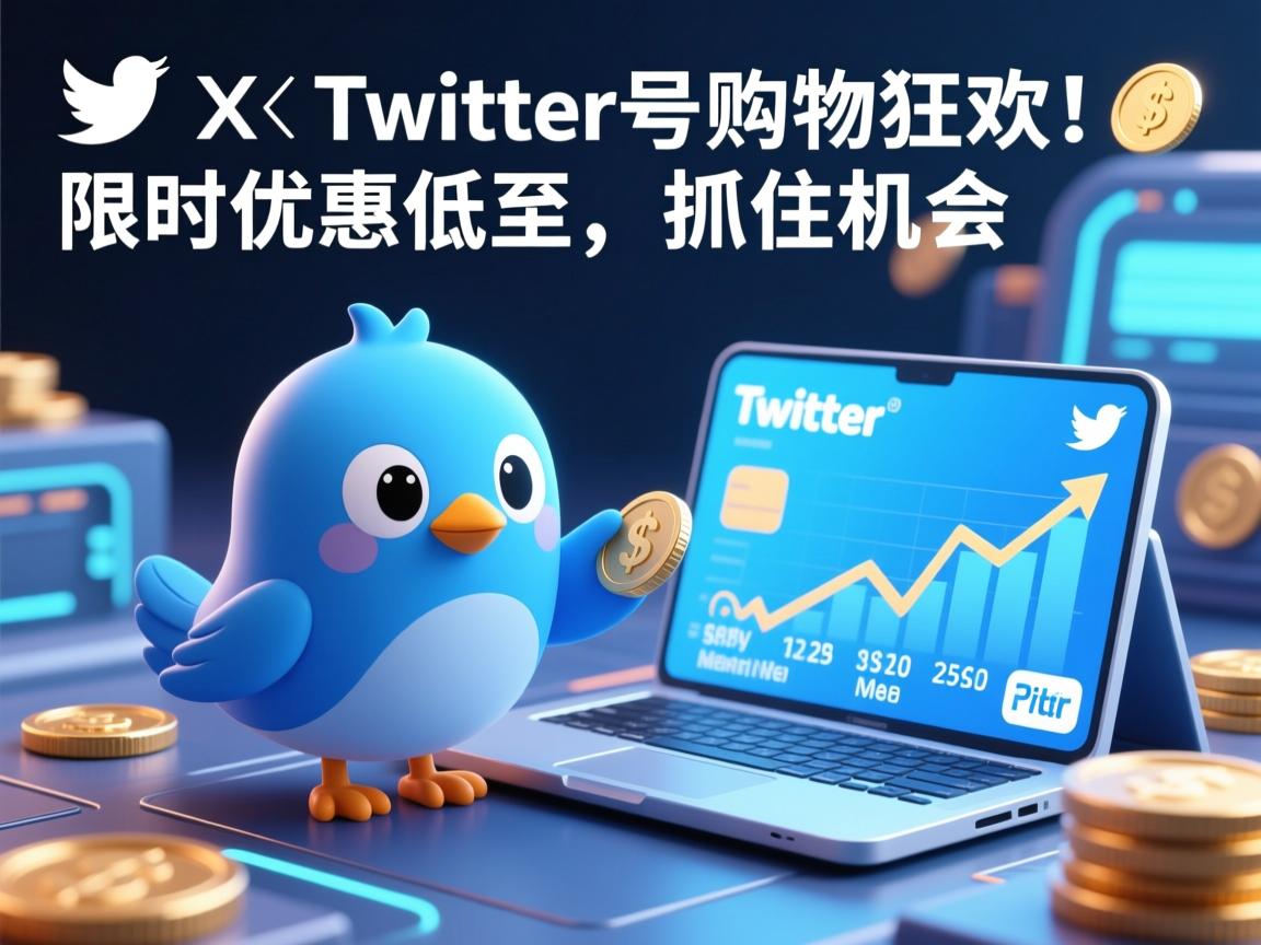 推特、小蓝鸟、X、 Twitter号购物狂欢！限时优惠低至，抓住机会