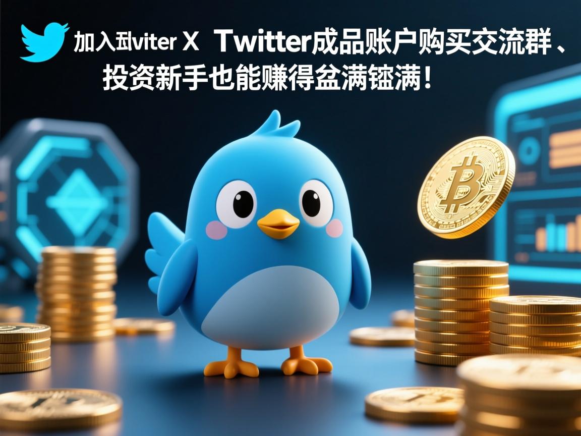 加入推特、小蓝鸟、X、 Twitter成品账户购买交流群，投资新手也能赚得盆满钵满！