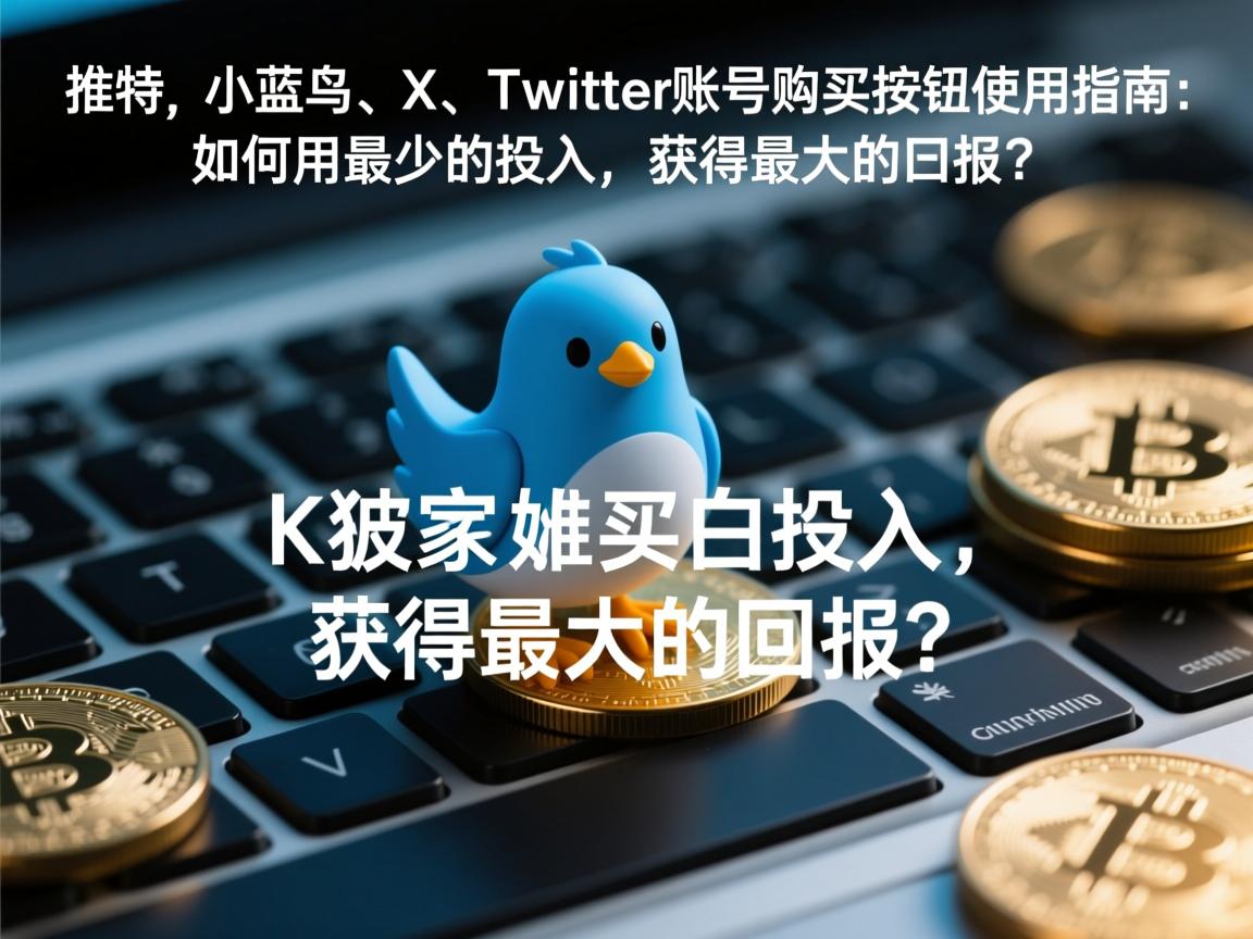 “推特、小蓝鸟、X、 Twitter账号购买按钮使用指南：如何用最少的投入，获得最大的回报？”