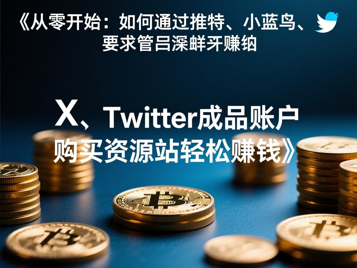 《从零开始：如何通过推特、小蓝鸟、X、 Twitter成品账户购买资源站轻松赚钱》