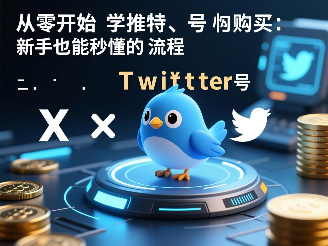 从零开始学推特、小蓝鸟、X、 Twitter号购买：新手也能秒懂的流程