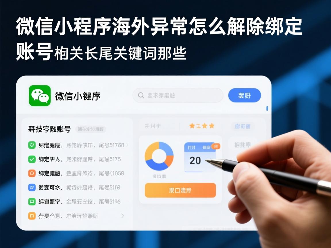 微信小程序海外异常怎么解除绑定账号的相关长尾关键词是那些