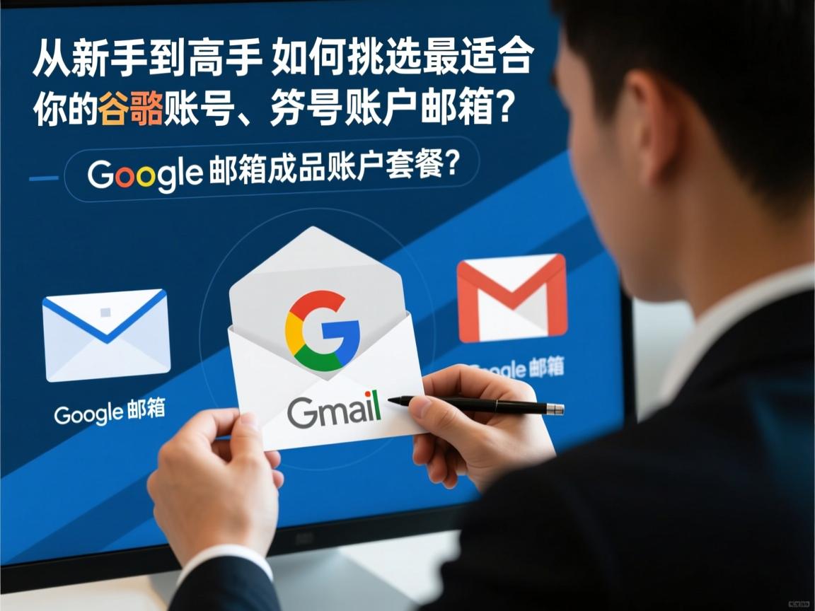 从新手到高手：如何挑选最适合你的谷歌账号、谷歌邮箱、gmail邮箱、google邮箱成品账户套餐？