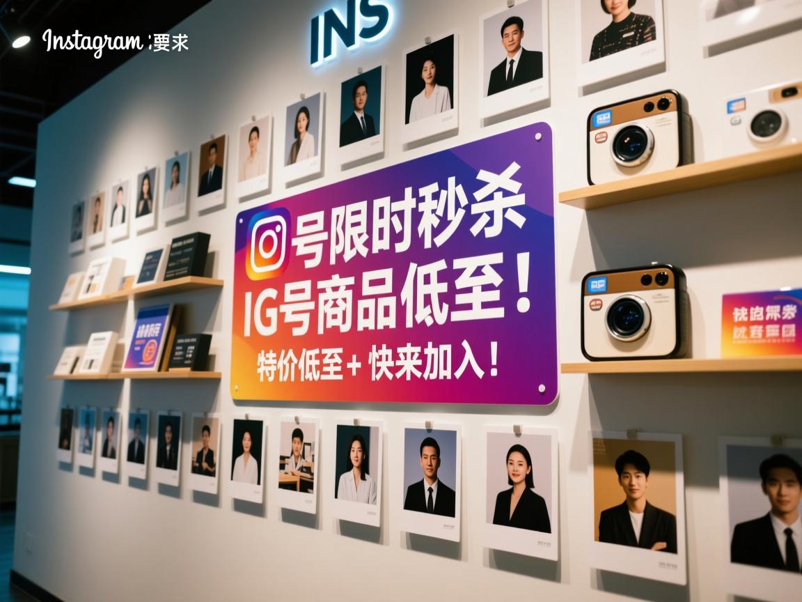 INS、照片墙、‎Instagram、IG号限时秒杀，特价商品低至，快来加入！