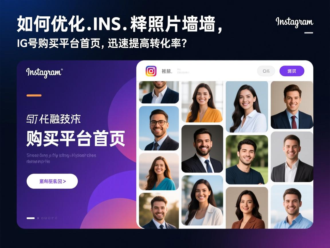 如何通过优化INS、照片墙、‎Instagram、IG号购买平台首页，迅速提高转化率？