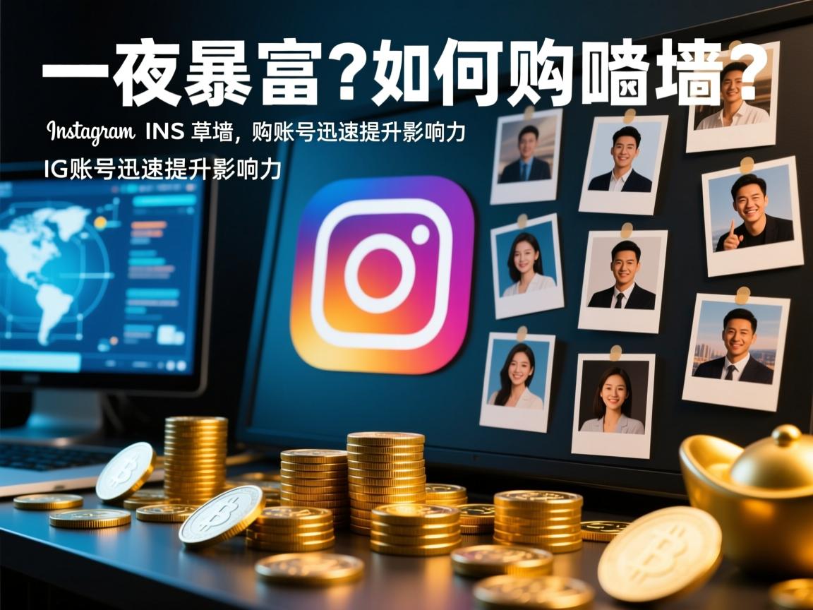 一夜暴富?如何通过购买INS、照片墙、Instagram、IG账号迅速提升影响力