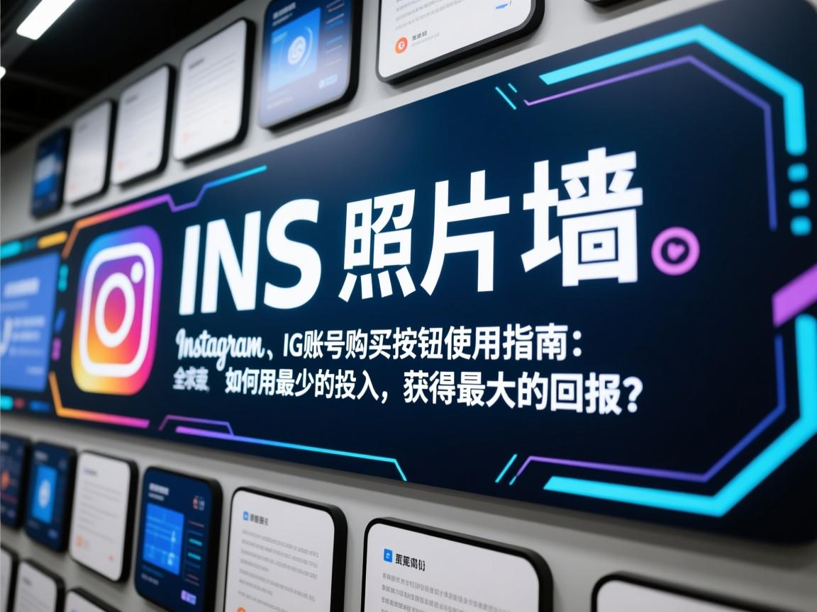 “INS、照片墙、‎Instagram、IG账号购买按钮使用指南：如何用最少的投入，获得最大的回报？”