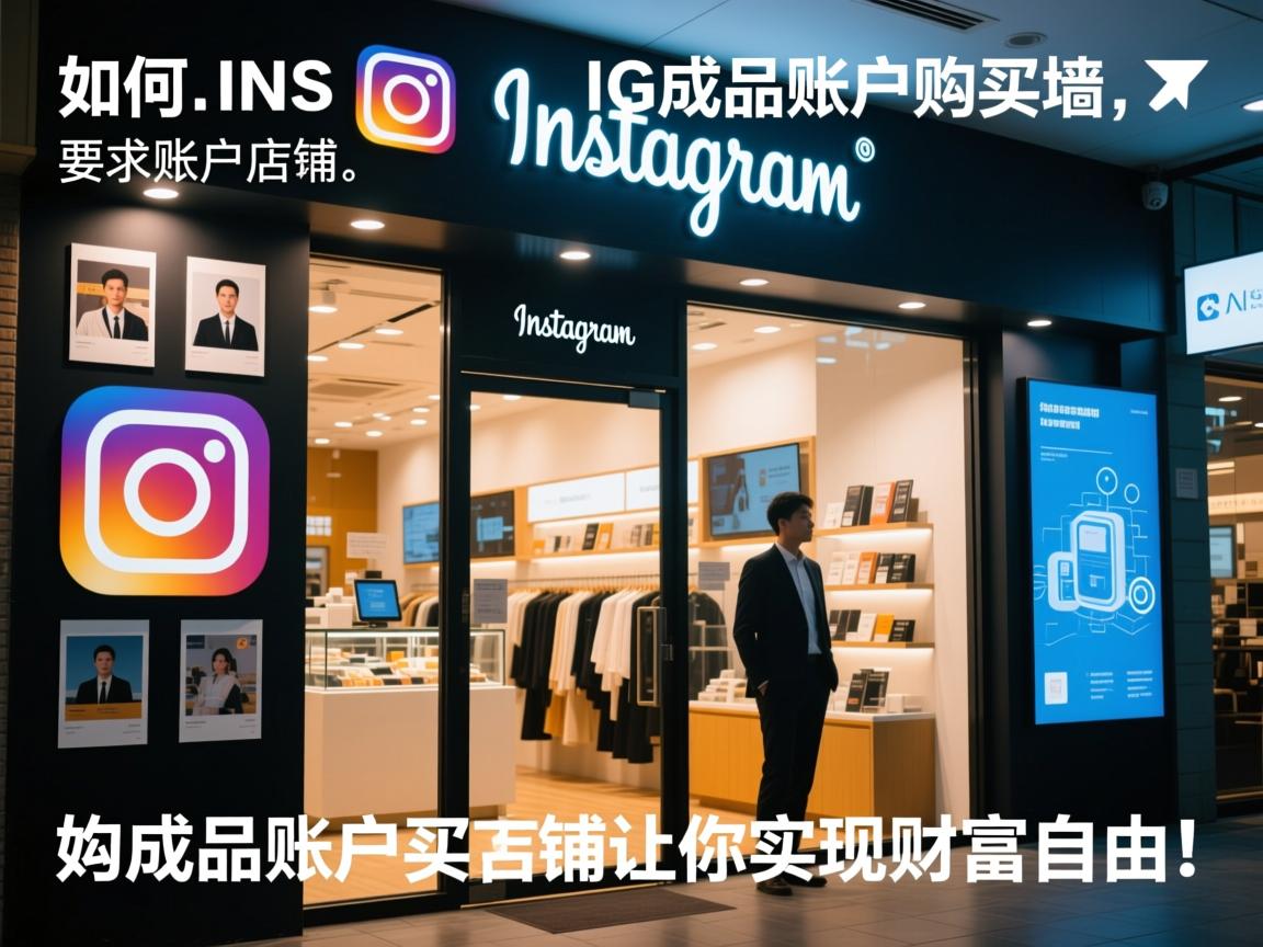 如何通过INS、照片墙、‎Instagram、IG成品账户购买店铺，让你实现财富自由！