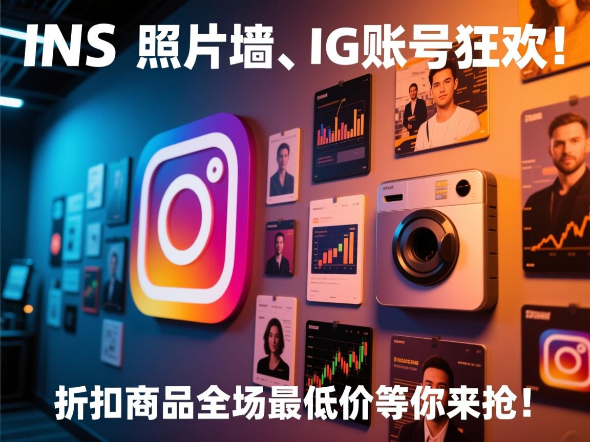 “INS、照片墙、‎Instagram、IG账号狂欢！折扣商品全场最低价等你来抢！”