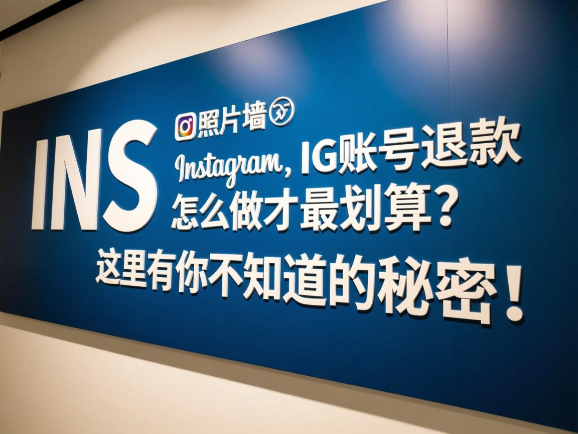 “INS、照片墙、‎Instagram、IG账号退款怎么做才最划算？这里有你不知道的秘密！”