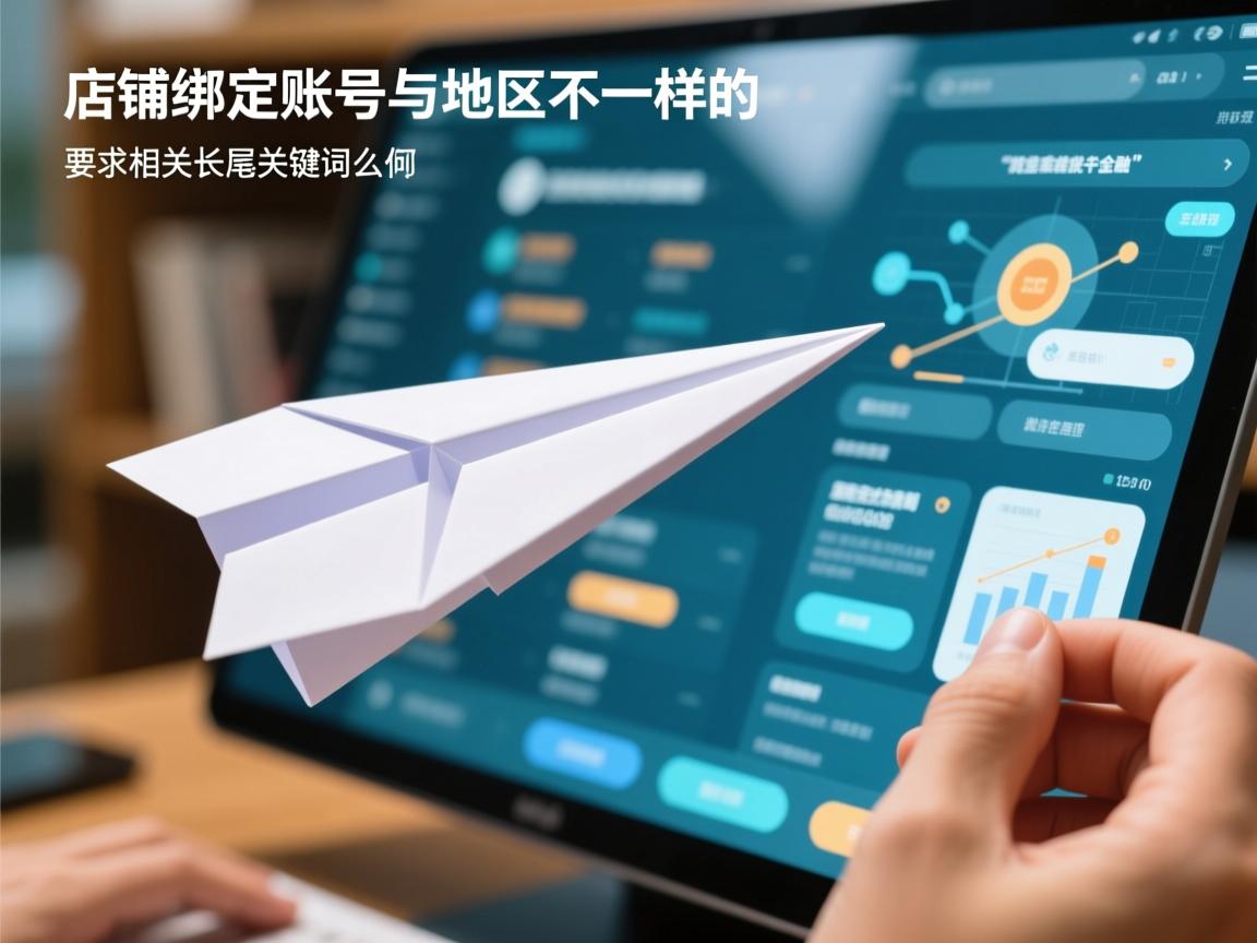 纸飞机店铺绑定账号与地区不一样的相关长尾关键词有哪些
