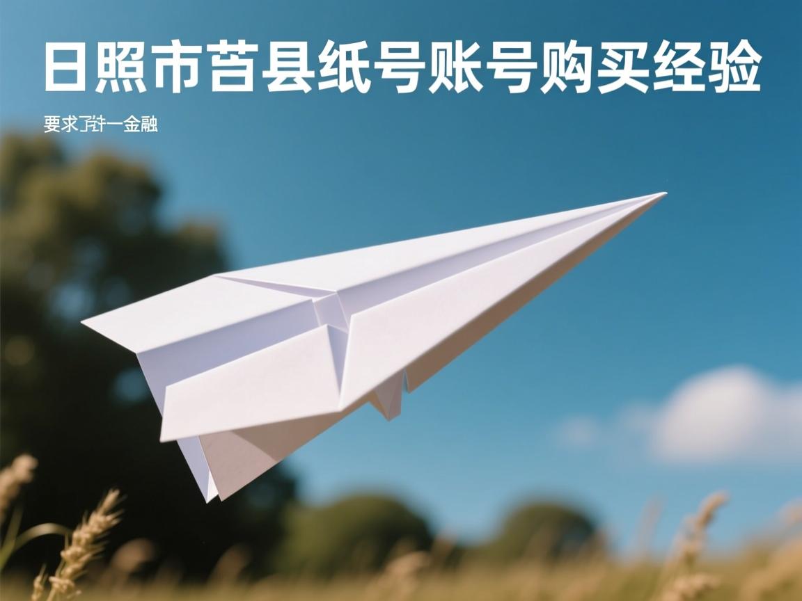 日照市莒县纸飞机账号购买经验